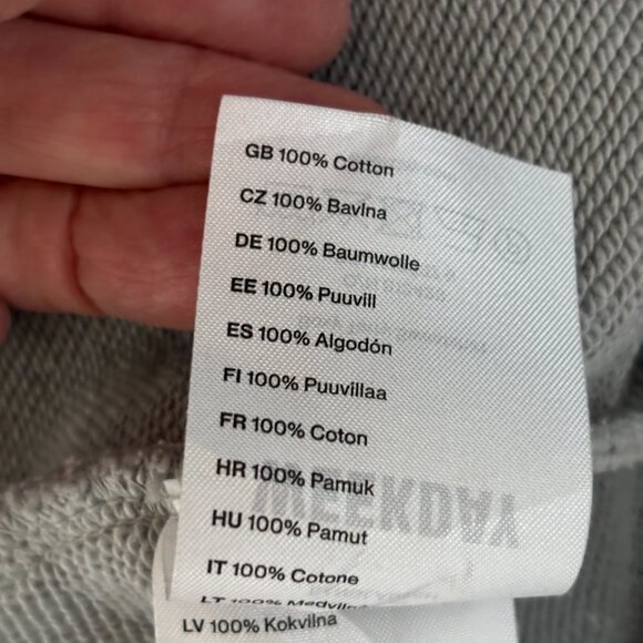 WEEKEND Boxy 100% Cotton Sweatshirt in a Medium Gray - Picture 6 of 6